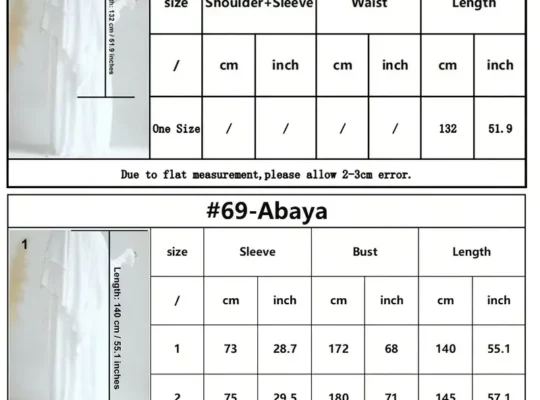 طقم 2 قطع من عباءة المرأة المسلمة مع وشاح رأس مزدوج الطبقات، لون سادة أنيق بأكمام طويلة وناعم مناسب