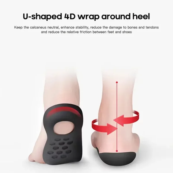 ⁦2pcs of Corrective Heel Pads Designed for Aligning⁩ - الصورة ⁦2⁩