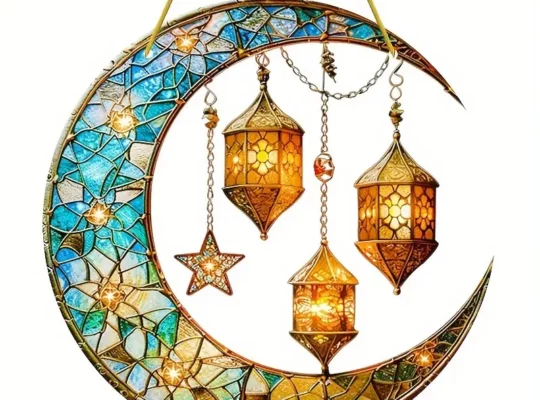 زخرفة شمسية من الأكريليك بتصميم آرت ديكو
