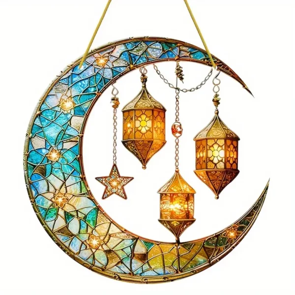 ⁦زخرفة شمسية من الأكريليك بتصميم آرت ديكو⁩ - الصورة ⁦3⁩