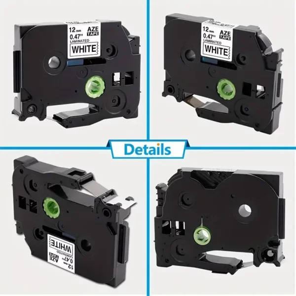 6PK Brother P-Touch TZe-231 TZe-131 TZe-MQF31 TZe-MQ531 TZe-MQE31 TZe-MQY31 TZe-MQG31 شريط ملصقات 12 ملم مغلف 0.47 "1/2" PT-D210 PT-H110