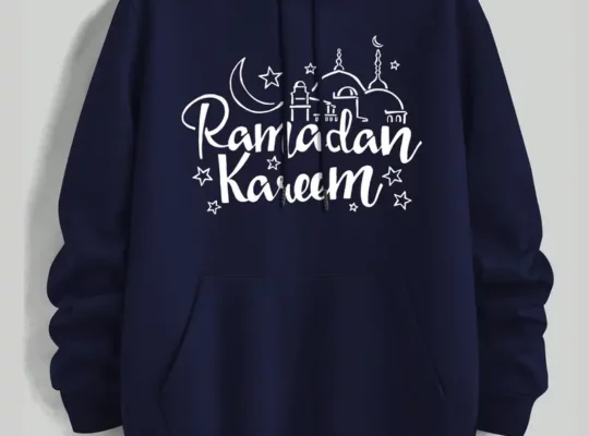 هودي رجالي “رمضان كريم” – سويت شيرت بوليستر عصري