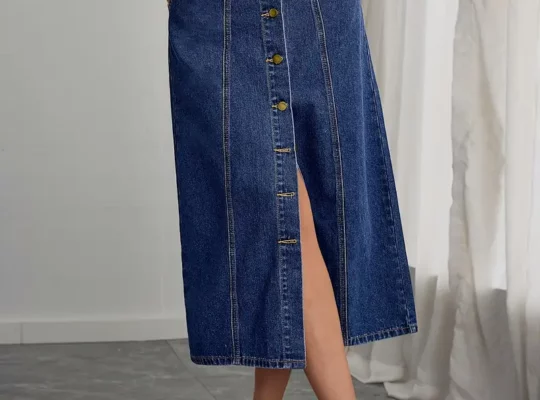 1 قطعة DENIMCOLAB تنورة دينم …
