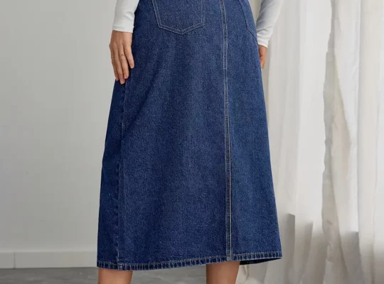 1 قطعة DENIMCOLAB تنورة دينم …