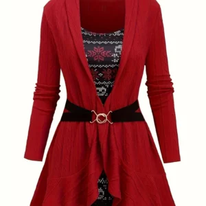 كارديجان نسائي محبوك بأكمام طويلة…