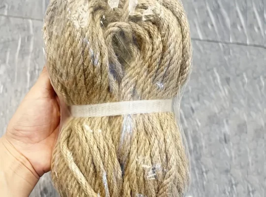 حبل من الجوت الطبيعي، سميك بقطر 10 ملم
