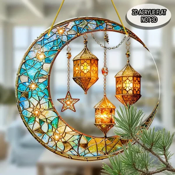 ⁦زخرفة شمسية من الأكريليك بتصميم آرت ديكو⁩ - الصورة ⁦4⁩