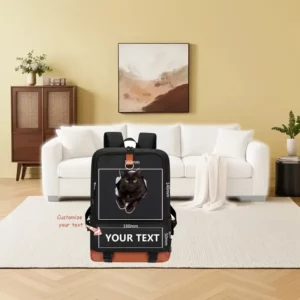 حقيبة ظهر بتصميم قطط مُخصصة –