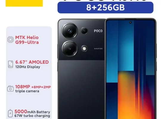 شاشة POCO M6 Pro فائقة النحافة AMOLED،