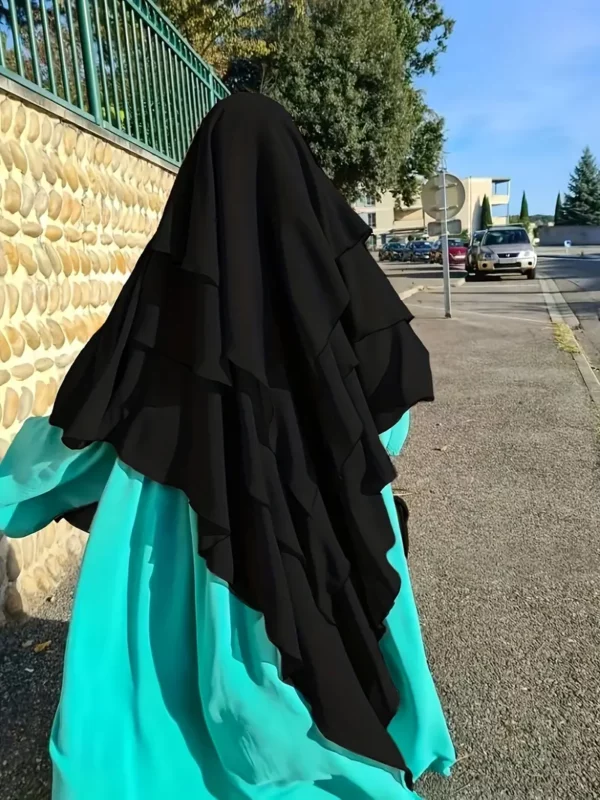⁦1 قطعة ثلاث طبقات المسلم صلاة غطاء الرأس⁩ - الصورة ⁦4⁩