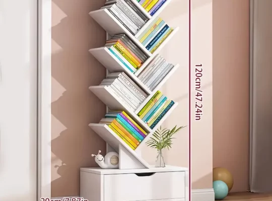 رف كتبEqiEchمع درج، رف كتب 10 أرفف، رف تخزين خشبي عتيق، تخزين كتب حديث، أرفف كتب قائمة للأرض