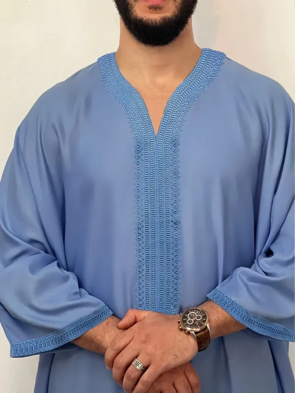 ⁦قفطان مغربي رجالي أنيقنمط غندورة⁩ - الصورة ⁦2⁩