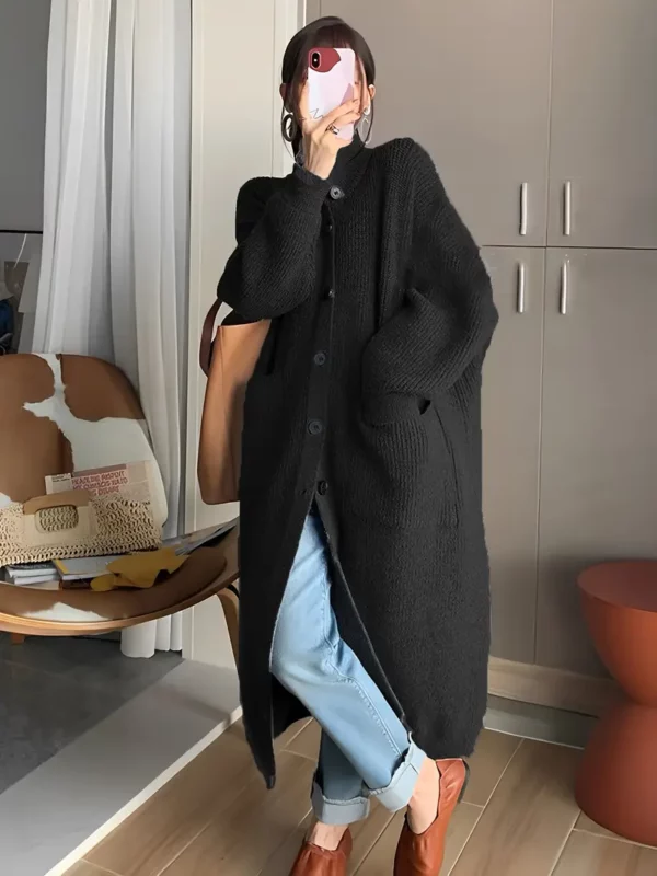 ⁦كارديغان أنيق بأكمام طويلة ...⁩ - الصورة ⁦4⁩