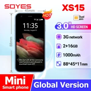 هاتف ذكي صغير الحجم SOYES XS15 بشاشة 7.62 سم