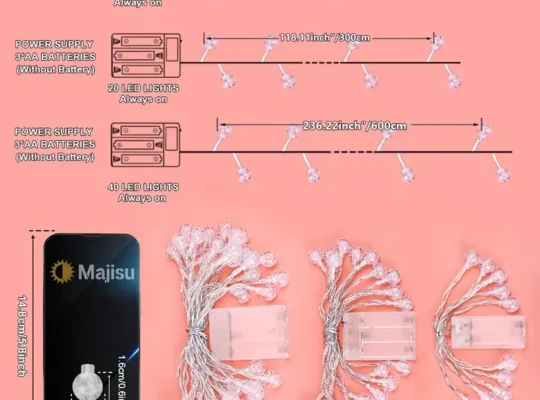 1 قطعة أضواء سلسلة كرة فقاعية LED من Majisu