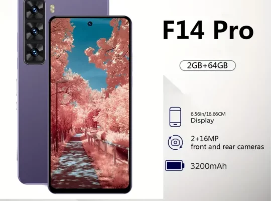 هاتف F14 Pro – شاشة HD بحجم 16.66 سم،