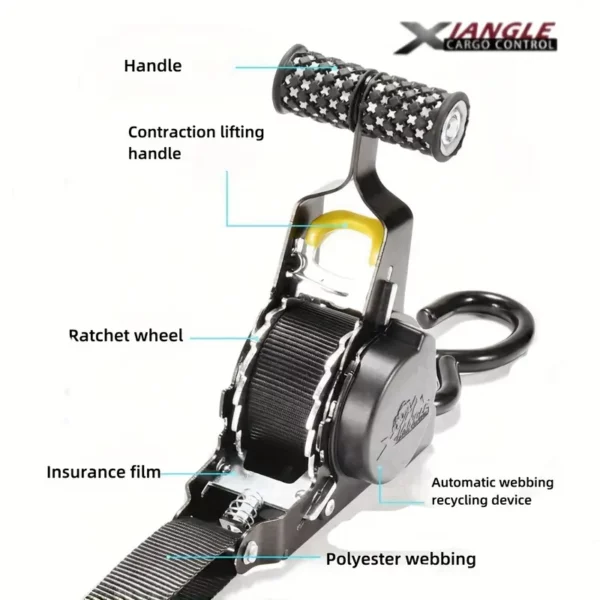 ⁦حزام راتشيت بوليستر متين XIANGLE⁩ - الصورة ⁦2⁩
