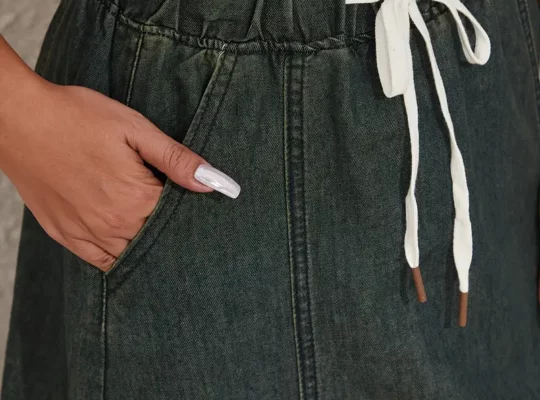 تنورة جينز نسائية بخصر عالٍ …