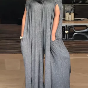 بدلة نسائية بحجم كبير مع أشرطة مطاطية…