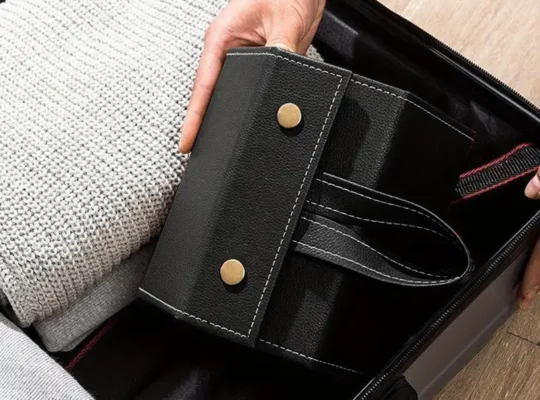 حافظة نظارات قابلة للطي محمولة بسعة 5 فتحات