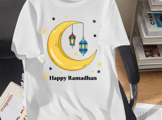 تيشيرت قصير الأكمام للأطفال بنقشة كرتونية للأولاد
