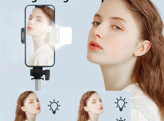 عصا السيلفي للأزواج مع ضوء ملء LED