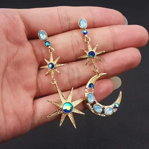 ⁦أقراط متدلية غير منتظمة على طراز بوهيمي⁩ - الصورة ⁦2⁩