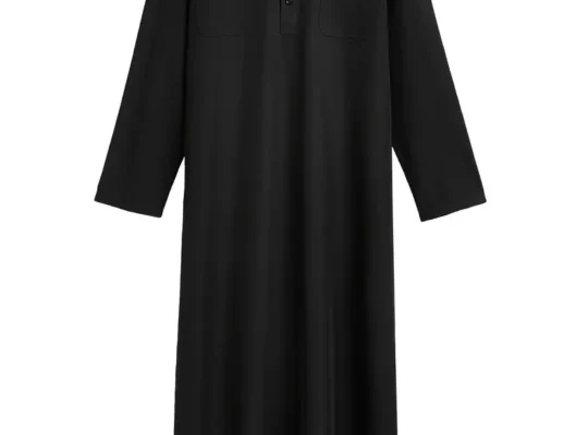 رداء رجالي سادة برقبة مستديرة