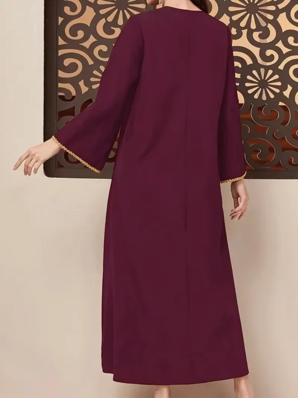 ⁦فستان الكفتان النسائي الشرقي الإسلامي⁩ - الصورة ⁦3⁩