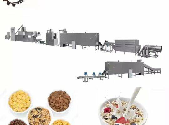 آلة صنع حبوب الإفطار المصنوعة من القمح والأرز والشوفان والذرة ورقائق الذرة ومعدات خط إنتاج الطارد