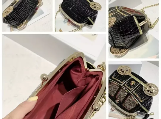 حقيبة رسول بتصميم عربة الأميرة الأنيقة للنساء