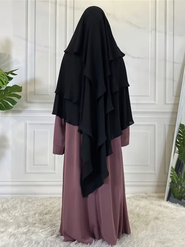 ⁦1 قطعة ثلاث طبقات المسلم صلاة غطاء الرأس⁩ - الصورة ⁦6⁩