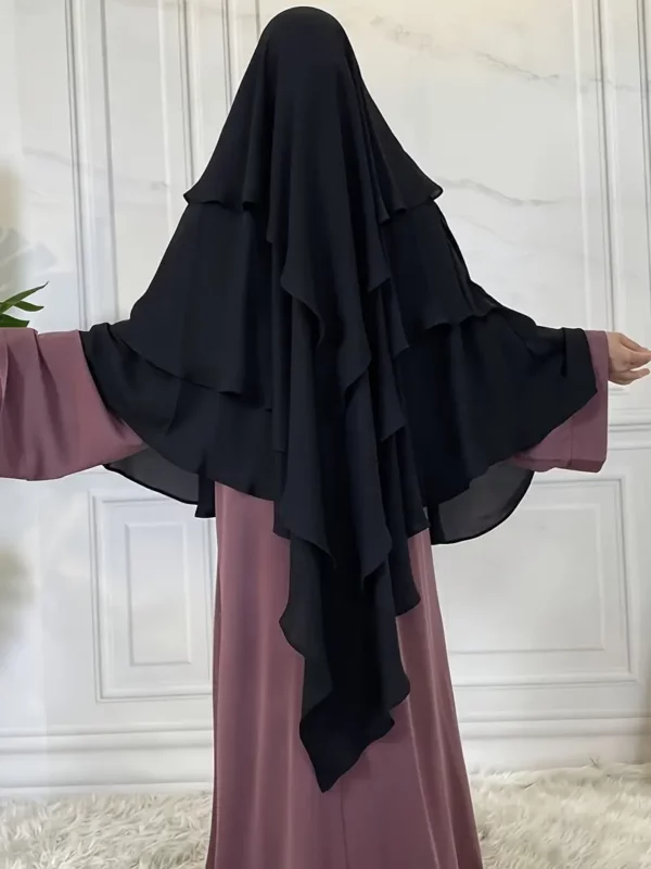 ⁦1 قطعة ثلاث طبقات المسلم صلاة غطاء الرأس⁩ - الصورة ⁦7⁩