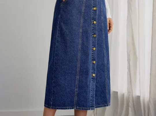 1 قطعة DENIMCOLAB تنورة دينم …