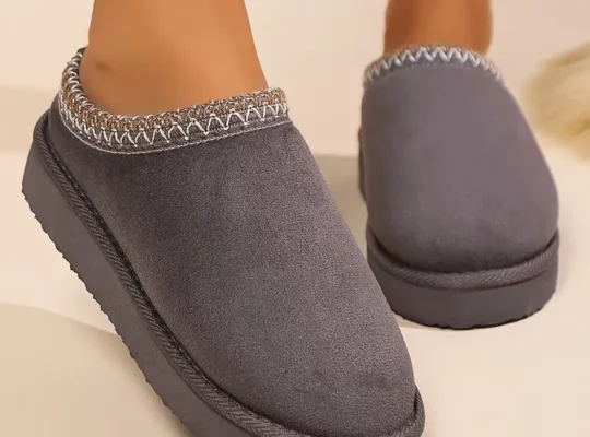 نعال شتوية نسائية مريحة – ناعمة، نعل مضاد للانزلاق