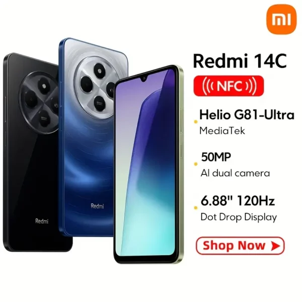 ⁦هاتف Redmi 14C NFC 4GB+128GB⁩ - الصورة ⁦5⁩