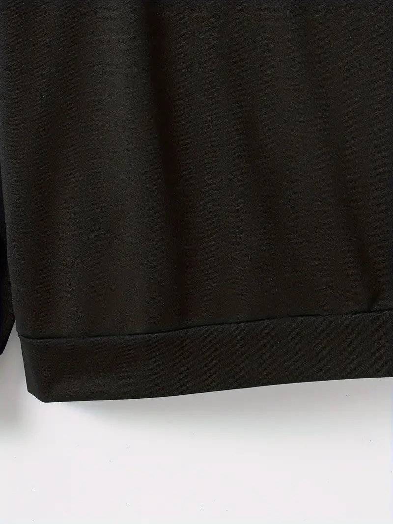 هودي بطبعة كرتونية سوداء للأولاد - الصورة 4