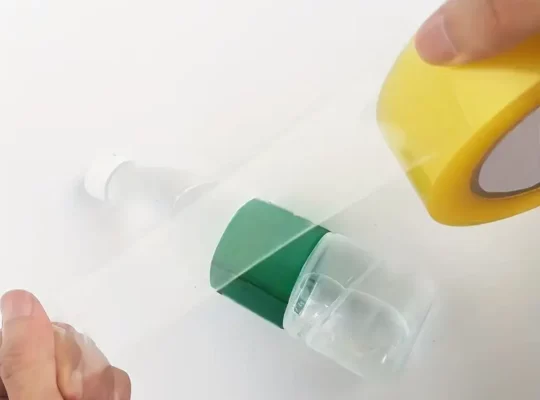 3/4 قطعة شريط التعبئة والتغليف الأصفر الداكن المقاوم للماء