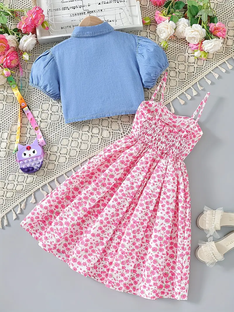 فستان كامي زهرة طقم لطيف - الصورة 6