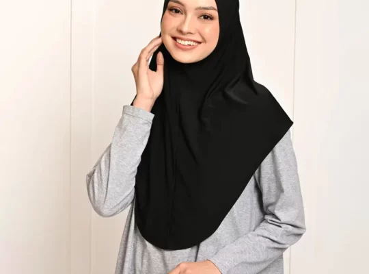 مجموعة من 3 قطع من الحجاب البوليستر الأناقة للنساء