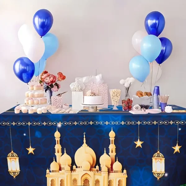 ⁦مفارش طاولات بوليستر عيد مبارك⁩ - الصورة ⁦5⁩