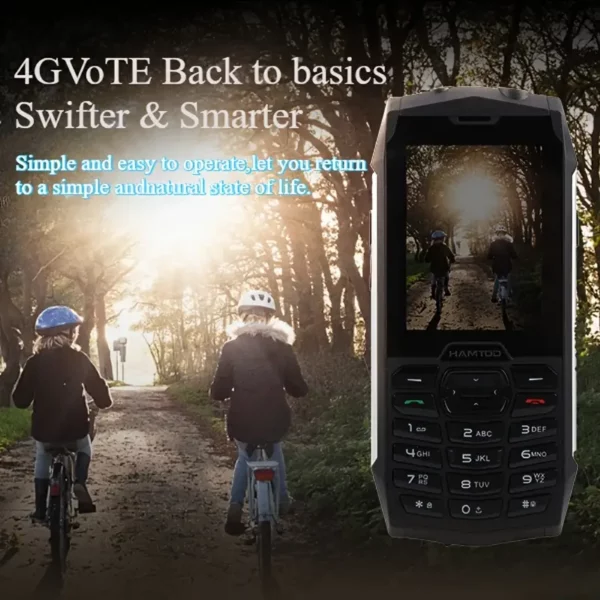 ⁦هاتف هامتود H3 4G-Volte المتين يتميز بأسلاك فنية⁩ - الصورة ⁦6⁩