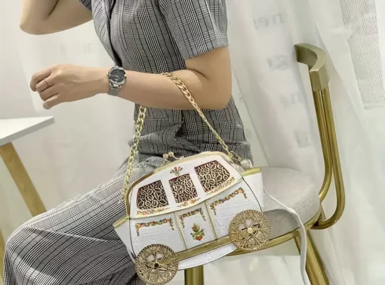 حقيبة رسول بتصميم عربة الأميرة الأنيقة للنساء