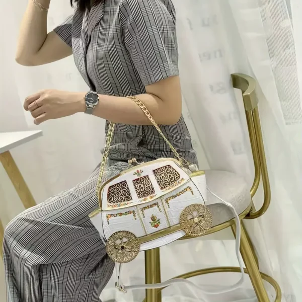 ⁦حقيبة رسول بتصميم عربة الأميرة الأنيقة للنساء⁩ - الصورة ⁦9⁩