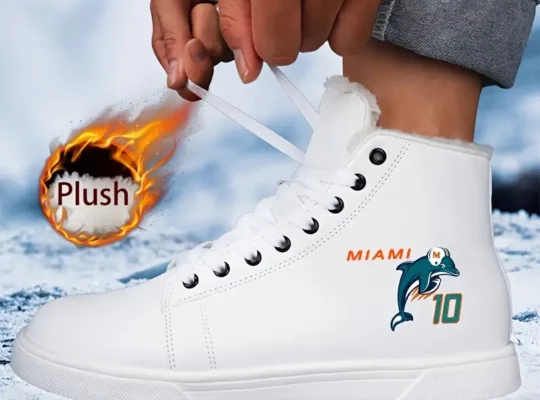 أحذية سنيكرز عالية Miami 10 بطبعة كرتونية