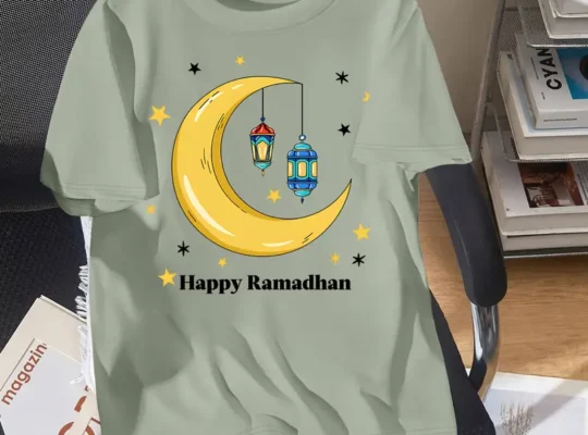 تيشيرت قصير الأكمام للأطفال بنقشة كرتونية للأولاد