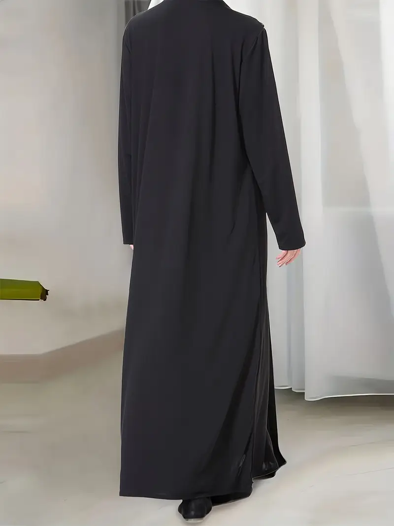 فستان أباية أسود إسلامي للنساء - الصورة 3