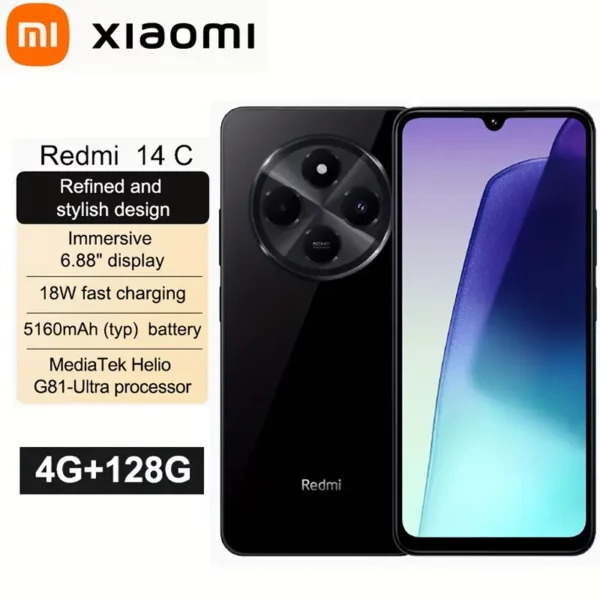 ⁦شاومي ريدمي 14C 4G LTE (128GB + 4GB...⁩ - الصورة ⁦6⁩