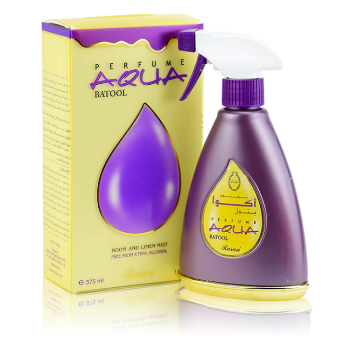 ⁦رصاصي برفيوم اكوا بتول - خالي من اثيل الكحول ( معطر للغرفة والشراشف) 375مل⁩ - الصورة ⁦2⁩